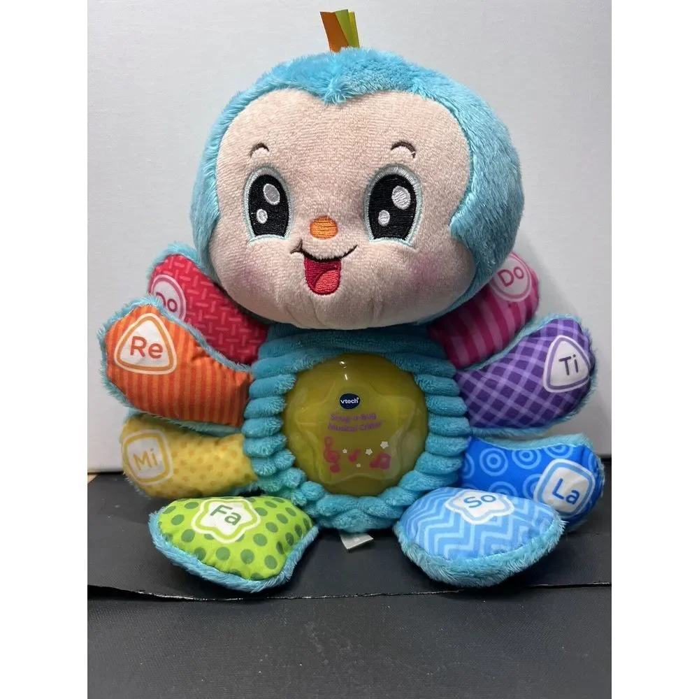 VTECH SNUG-A-BUG MUSICAL CRITTER LIGHT UP PLUSH BABY TODDLER‎ TOY ~ WORKS!